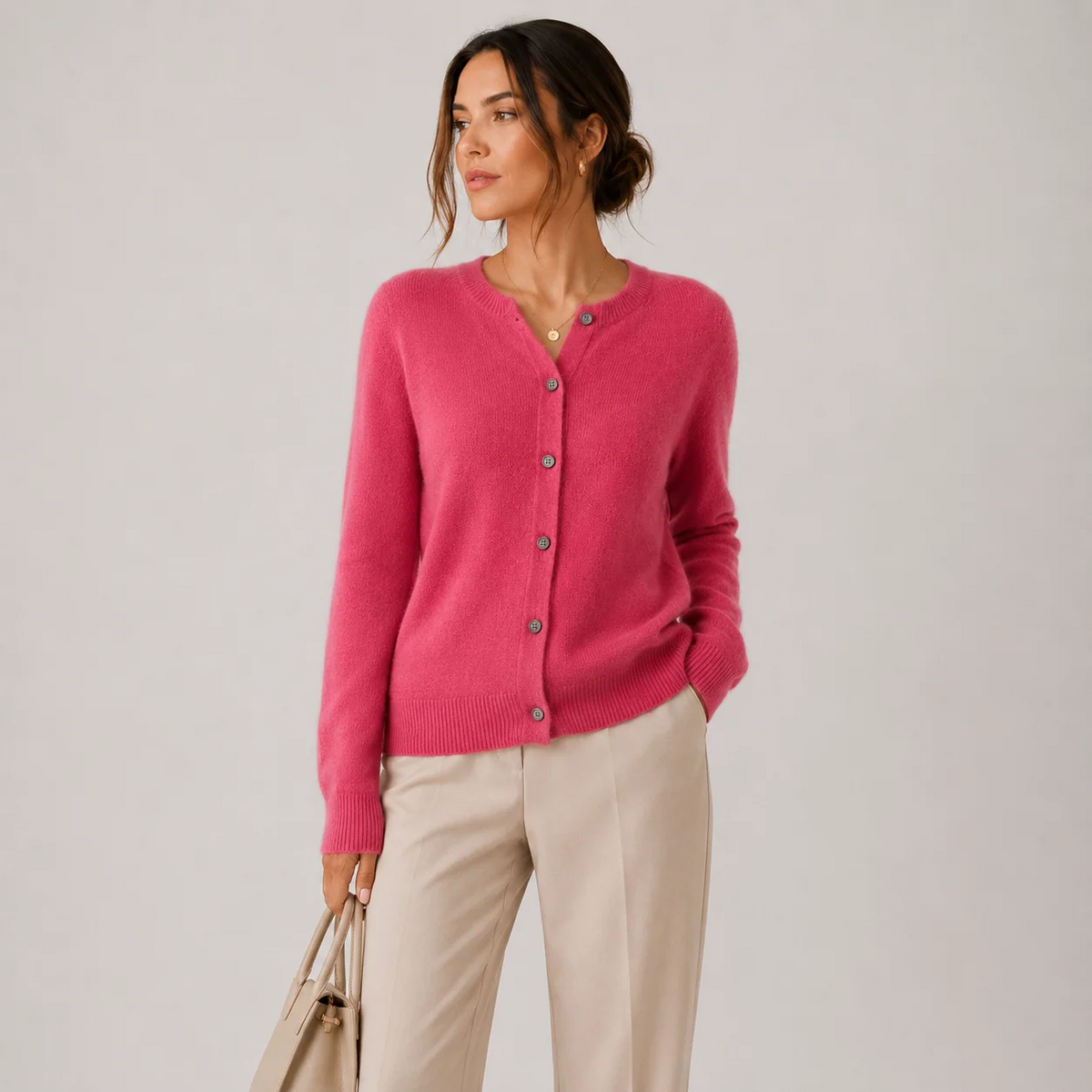 Claire | Soft Button-Front Knit Cardigan