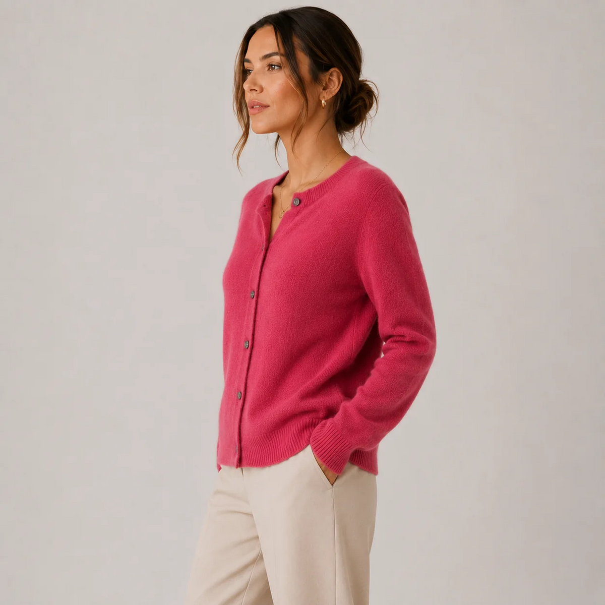 Claire | Soft Button-Front Knit Cardigan