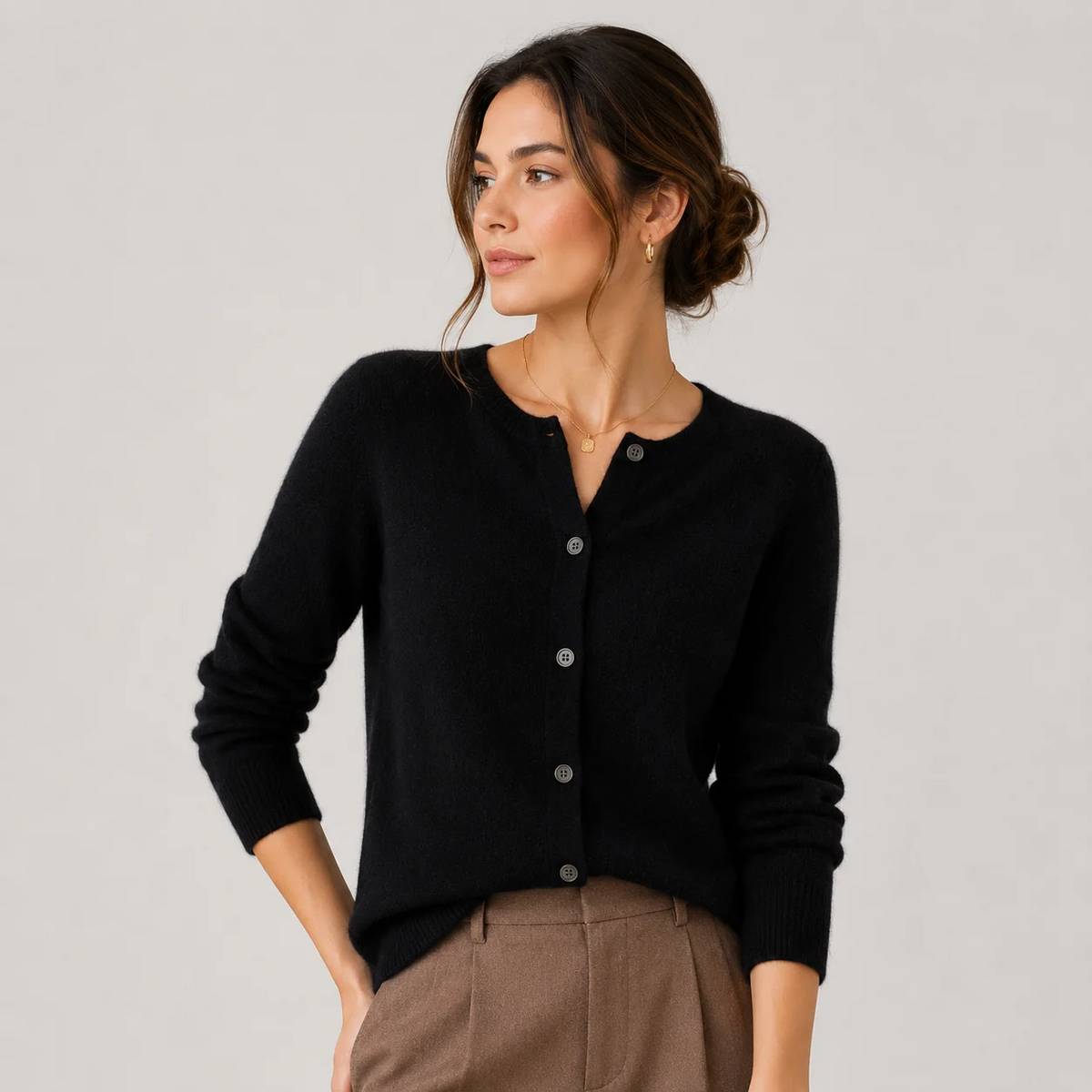 Claire | Soft Button-Front Knit Cardigan