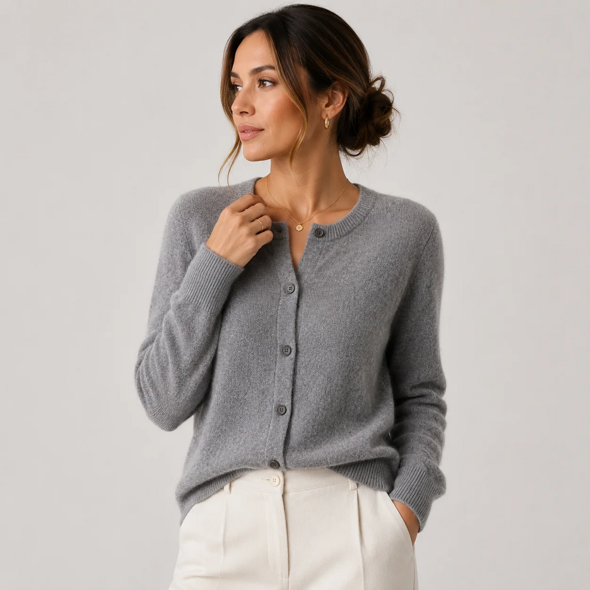 Claire | Soft Button-Front Knit Cardigan
