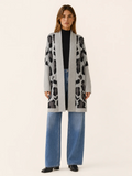 Emma | Longline Leopard Print Cardigan