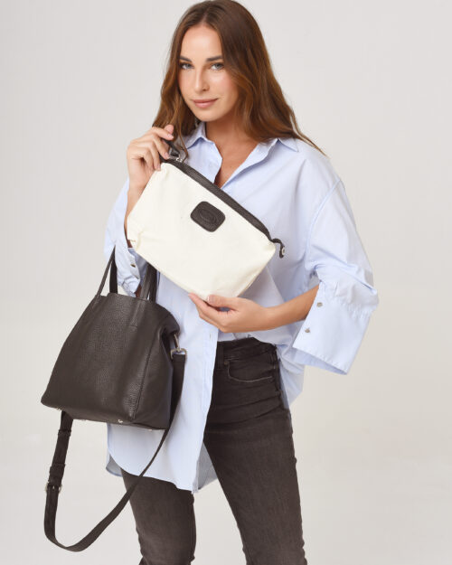 Bolso Tote mini de cuero vacuno graneado